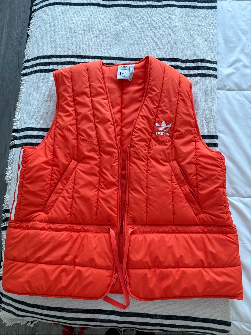 Adidas x Parley Orange Puffer Vest Women’s XL